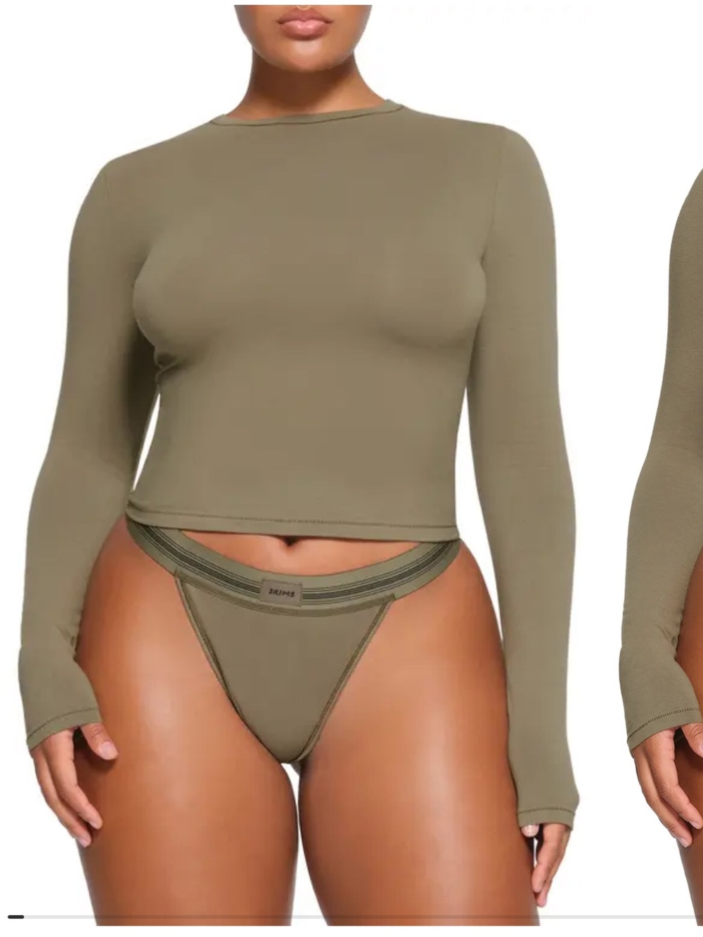 SKIMS Cotton Funnel Neck Top